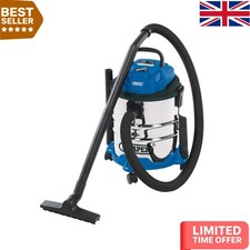 Flexible 1250W Vacuum Cleaner - 20L Tank, Ideal for Wet/Dry Indoor & Outdoor Use