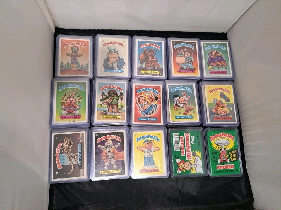 1986 Topps Garbage Pail Kids Series 3 Complete 88 Card Set Sleeves & Toploaders  - Image 3 of 4