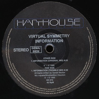 Virtual Symmetry - Information, 12'', (Vinyl)