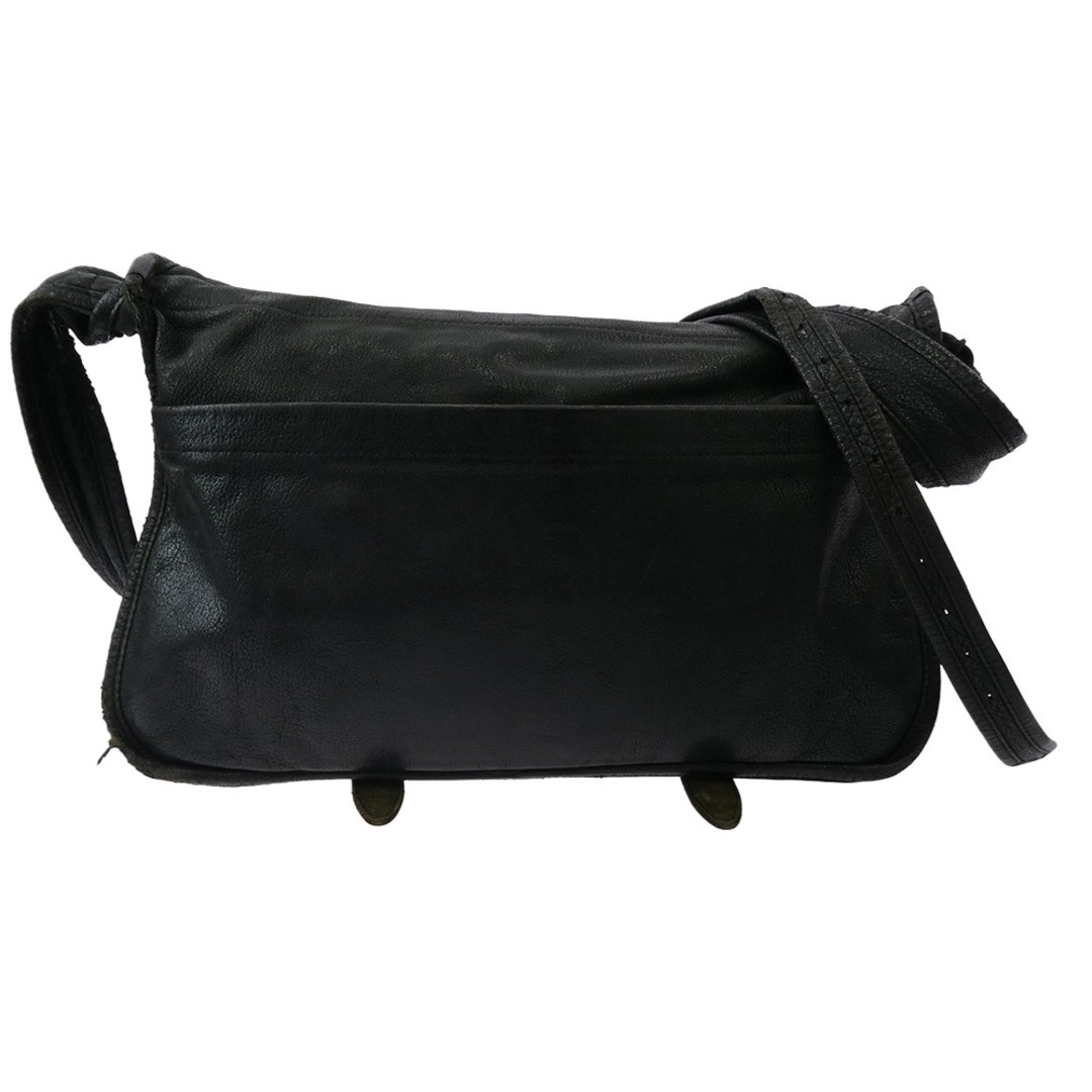 Chrome Hearts Messenger Gunslinger Leather Shoulder Bag Black Used LIFE-0 thumbnail 3