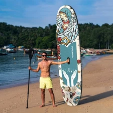 SUP Board, 10'6FT Extra Wide Stand Up Paddle Board with Accessories Yoga Travel