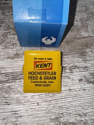 Vintage Kent Feed Magnetic Clip Hochstetler Feed And Grain Crawfordsville Iowa