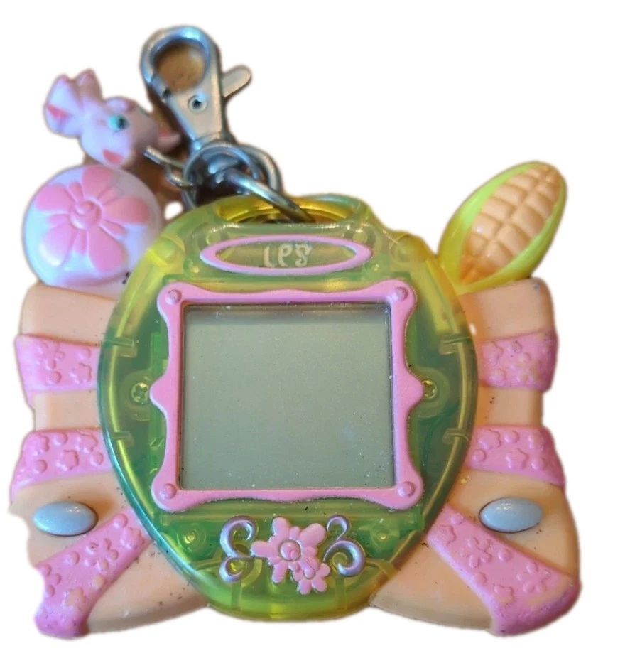 Juego de llavero Super Life Enjoy Tamagotchi Plus Volantes Rosa Littlest Pet Shop Foto 2 de 4