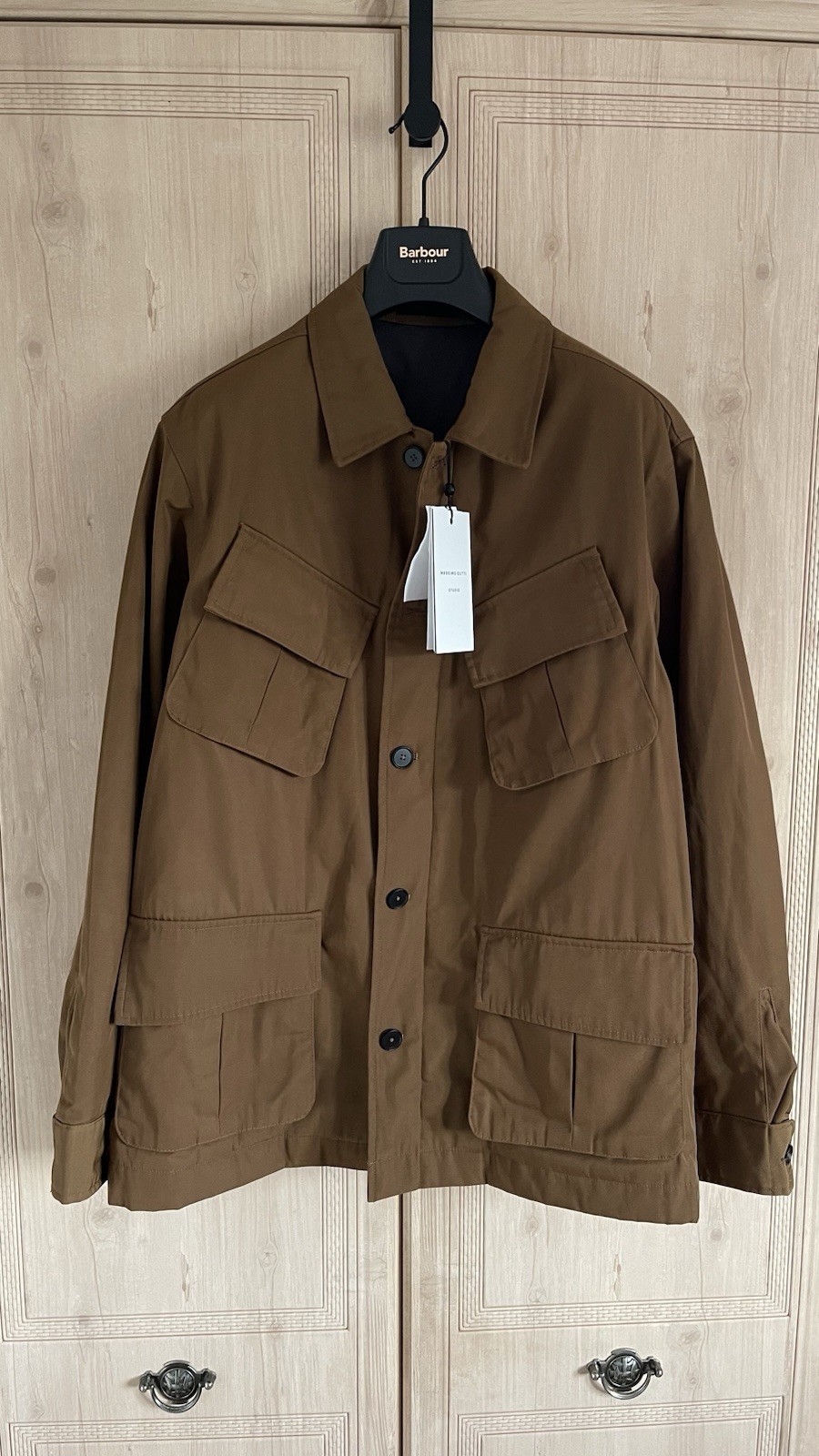 Massimo Dutti Studio Brown Captain Jacket – Size L – Brand New RRP 249 Timeless image 2