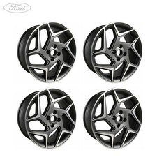 Genuine Ford Fiesta ST Mk8 18" Alloy Wheels Set x4 5x2 Spoke Magnetite 2169247