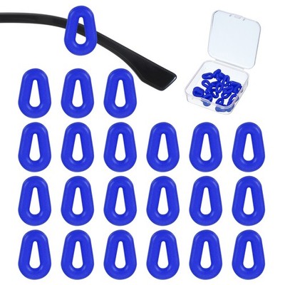 Für Water Drop Shape Brille Ohrhaken, 12 Paar mit Box, dunkelblau