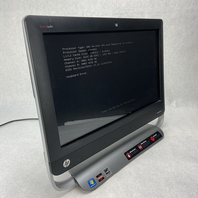 HP TouchSmart 320-1030 AIO AMD A4-3400 2.7GHz 8GB RAM No HDD No OS No AC