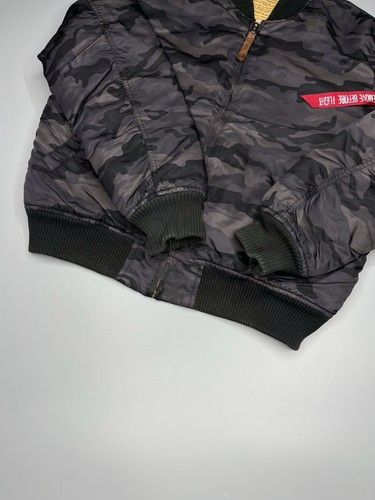 Alpha Industries Camo Bomber Jacket Mens Size XL - Picture 8 of 11