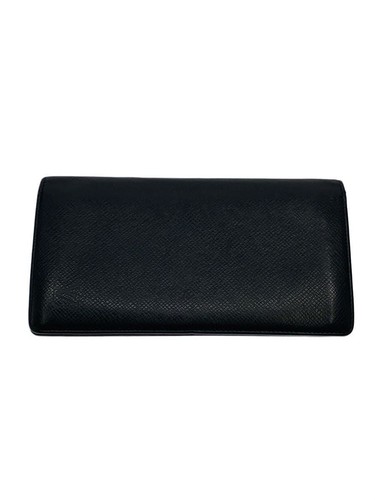 Louis Vuitton Long Wallet Portefeuille Bra Tiger Cowhide Blk Men's Used