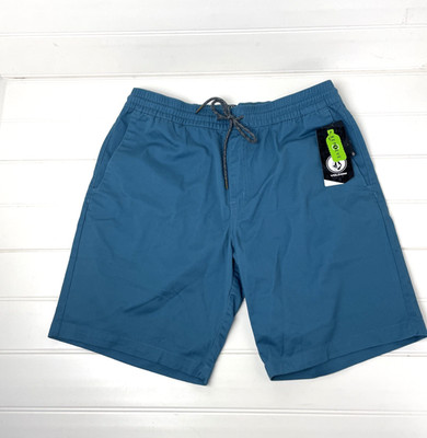 VOLCOM Frickin EW Shorts Elastic Waist Blue Men's Large