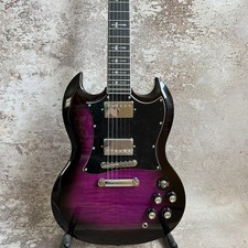 U.S Shipping Custom Shop SG Purple Electric Guitar Chrome Parts HH Pickups