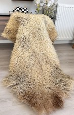 100 Natural Gotland Sheepskin Rug,sheepskin Pelt,Natural Color,beige,brown