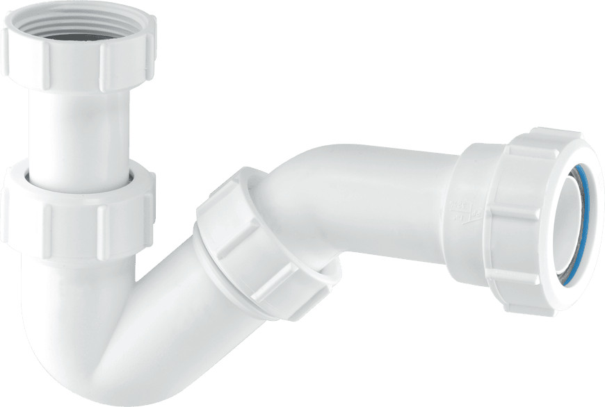 McAlpine BT2 19mm Water Seal Adjust Inlet Tubular Swivel P Trap with Mult Outlet
