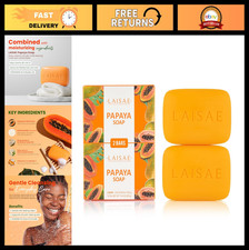Exfoliating Papaya Soap - Hydrating Moisturizer with Niacinamide  Shea Butter,