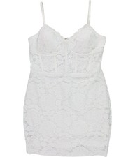 GUESS Womens Lace Mini Corset Dress