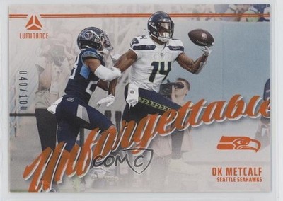 2024 Panini Luminance Unforgettable Orange 40/100 DK Metcalf #UNF-DMF 1co7