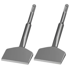 3 Inch SDS Plus Chisel, TOOVEM 3 x 6.5 Inch Wide Cranked Angled Bent Tile Rem...