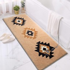 Boho Bathroom Rugs Runner 60x24 Inch Accent Long Non Slip Bohemian Area Runne...