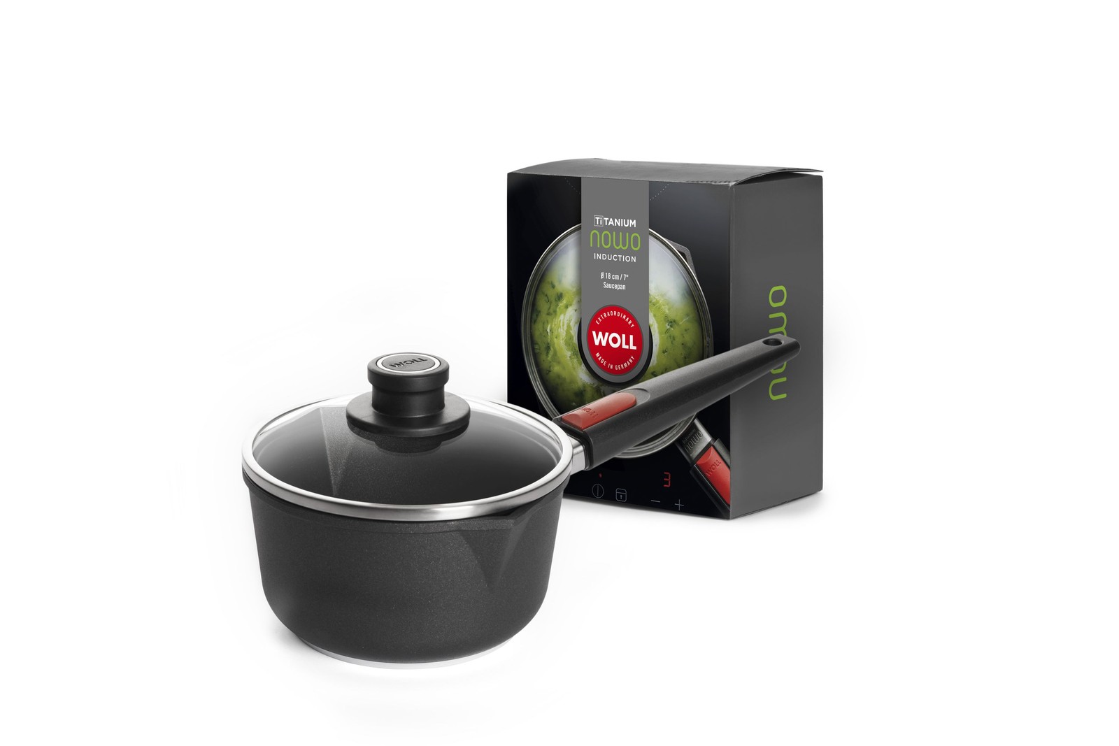 WOLL Guss-Stieltopf NB-NTI-1118-L ultraharte Titanium- Ø 18  / 2
