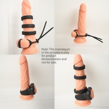 Male Silicone Ball Stretcher Ring Delay Enhancer Multi Combination SetsAvailable