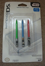 Unopened Nintendo DS Lite Star Wars Lightsaber Stylus 3 Pack