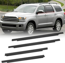 4Pcs Weatherstrip Window Moulding Trim Seal Belt Compatible with 2001-2007 Toyot