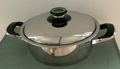 AMC Kochtopf mit Deckel und Visiotherm, 24 cm, 3 Liter,