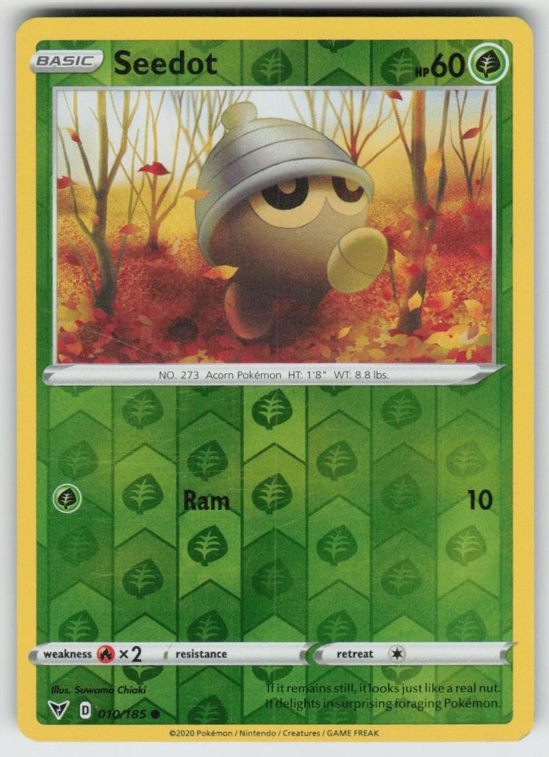 PO-04 Reverse Holo Seedot 010/185 Common SWSH04: Vivid Voltage NM