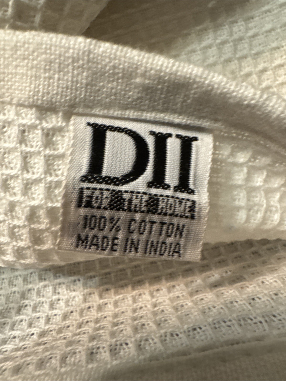 2X DII Embroidered DOG/BONES Kitchen Towels Cotton 18x28