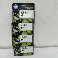 HP 564XL Black Ink Cartridge High Yield - 4 PACK - CN684WN 