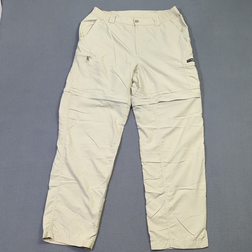 Columbia GRT Pants Men's M Beige Challenger Utility Convertible Zip Off Outdoor - 第 1/13 張圖片