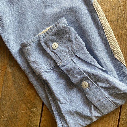 Penfield Shirt - Denim & Cord - Elbow Patch - Blue & Cream - Medium - Picture 7 of 14