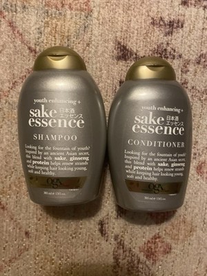 Ogx Sake Shampoo  & Conditioner Essence Youth Enhancing  Sake Ginseng  13 oz