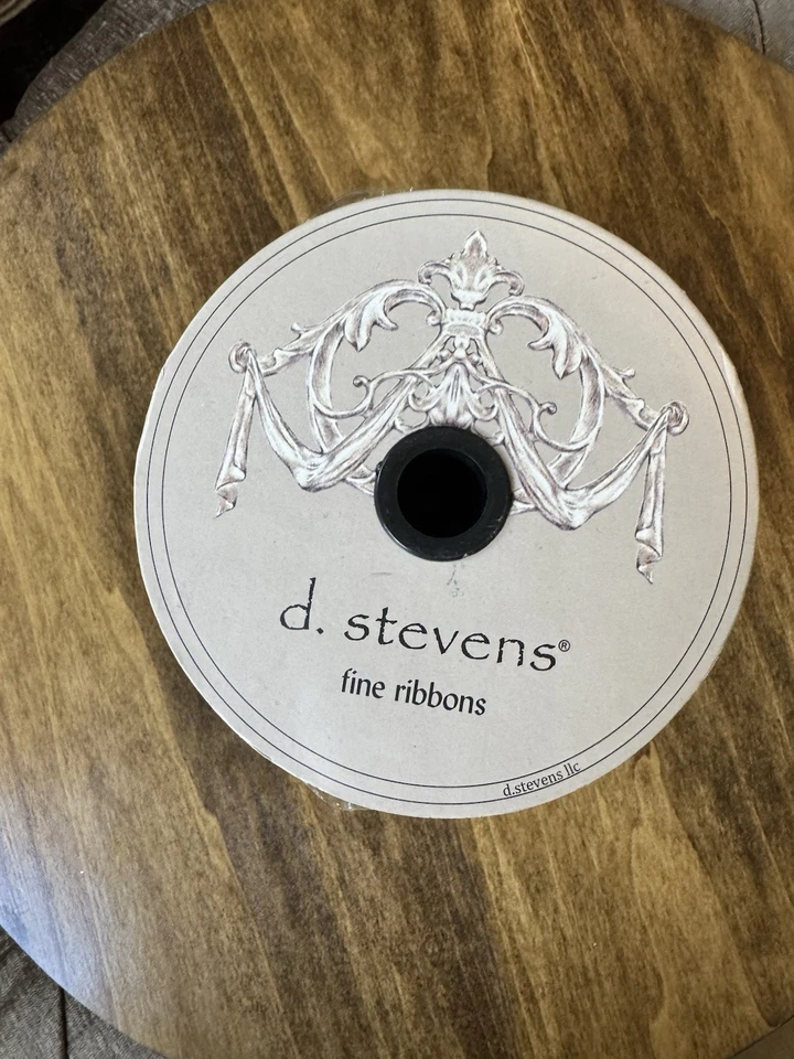 D. Stevens Ribbon Gold Metallic With Pearl Embellishments 2.5” Wide 15’ Rare - Image 3 of 4