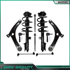 For 2007-2012 Dodge Caliber Front Struts Lower Control Arms Tie Rods Sway Bars
