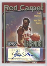 2004-05 Luxury Box Red Carpet Legends Loge Level 5/30 Earl Monroe Auto HOF 0bt4