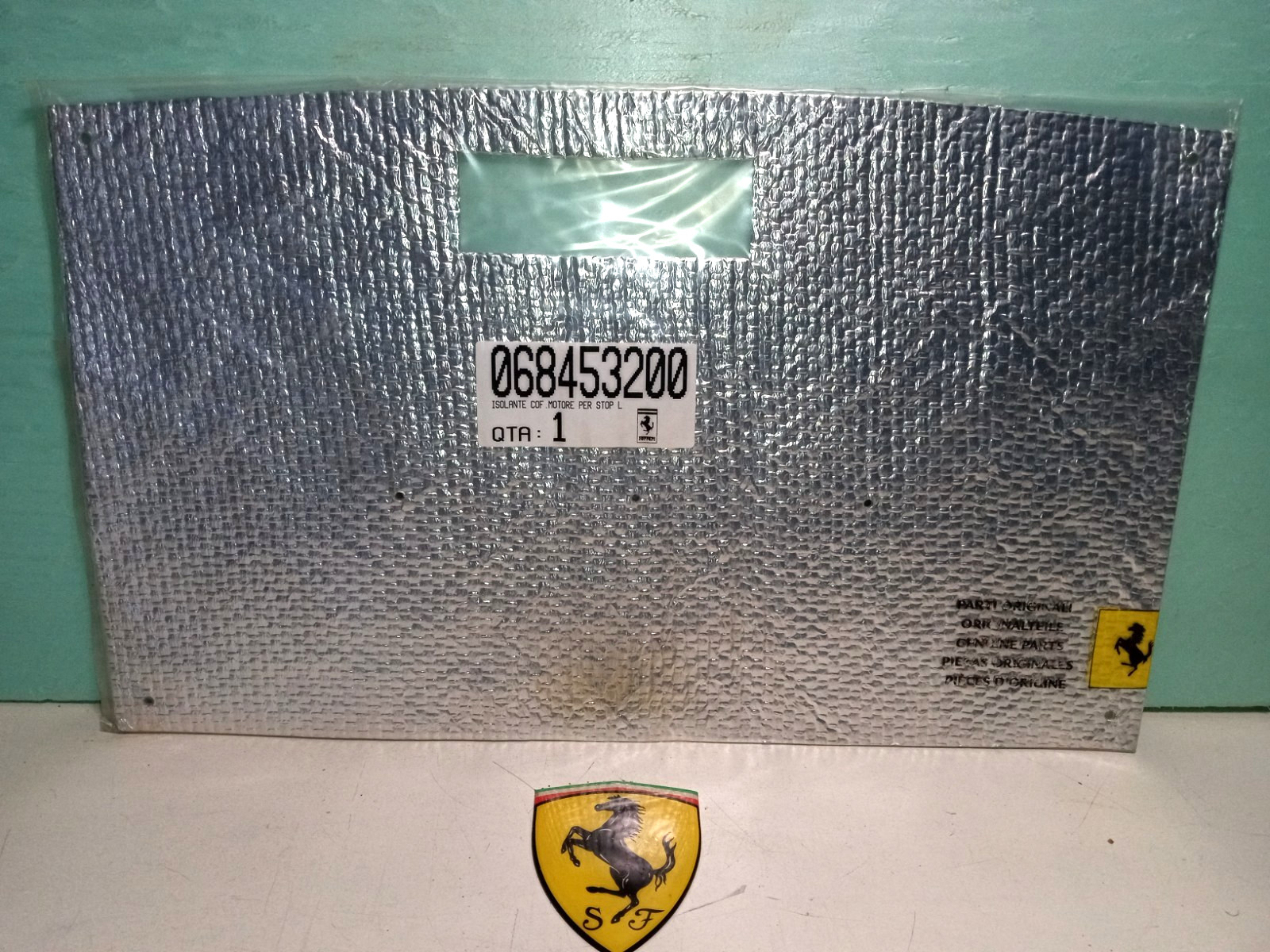 Ferrari 360 Spider Engine Bonnet Hood Cover Motor Insulation_68453200_NEW_OE