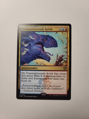 ''Traumatisierende Kritik'' - rare - mint - MTG SOS 239 - deutsch (DE) - sleeved
