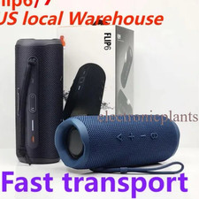 JBL Flip 6 Bluetooth Portable Speaker USB-C w/ Carrying Strap Black/Blue