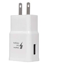 White Universal 15W USB Wall Adapter Charger For Samsung