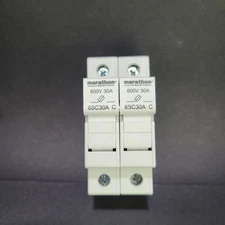 (2) Marathon 600V 30A Fuse Holder 20150330 AC-DC 6SC30A C  923N