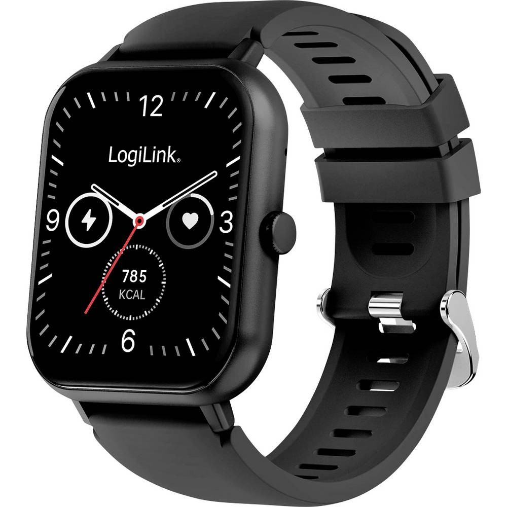 Montre connectée LogiLink SW0001B noir longue autonomie 7 jours