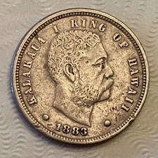 ~1883 Kingdom of Hawaii Dime Hawaiian 10 Cents Kalakaua I ~ SALE