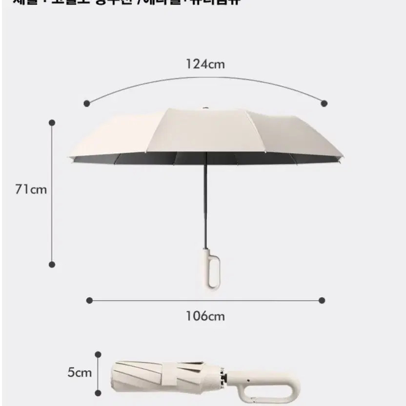 Premium 3-Section Automatic Umbrella, Durable 6 C… - image 8