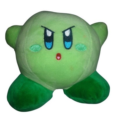 Nintendo Green Kirby Plush Stuffed Animal Angry Expression San-ei N0901-060