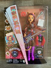 MONSTER HIGH new Fearbook Toralei Doll with Varsity Jacket & Guitar~11"~NIB~