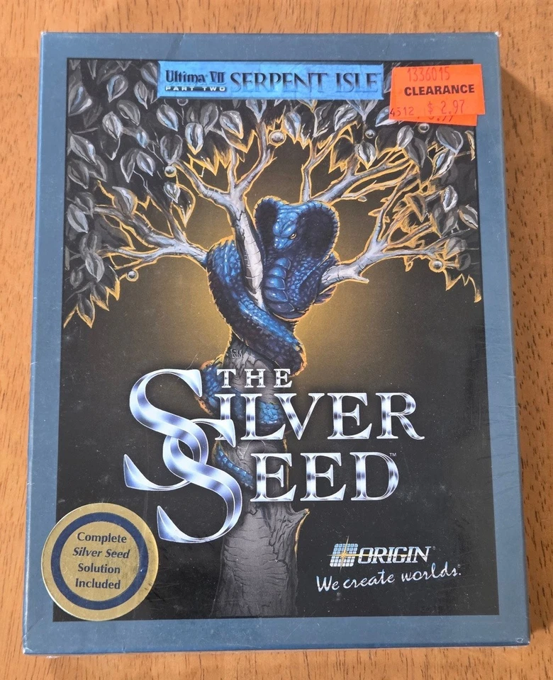 New Sealed Ultima VII Serpent Isle Silver Seed Origin IBM PC Big Box Game CIB - Image 3 of 4