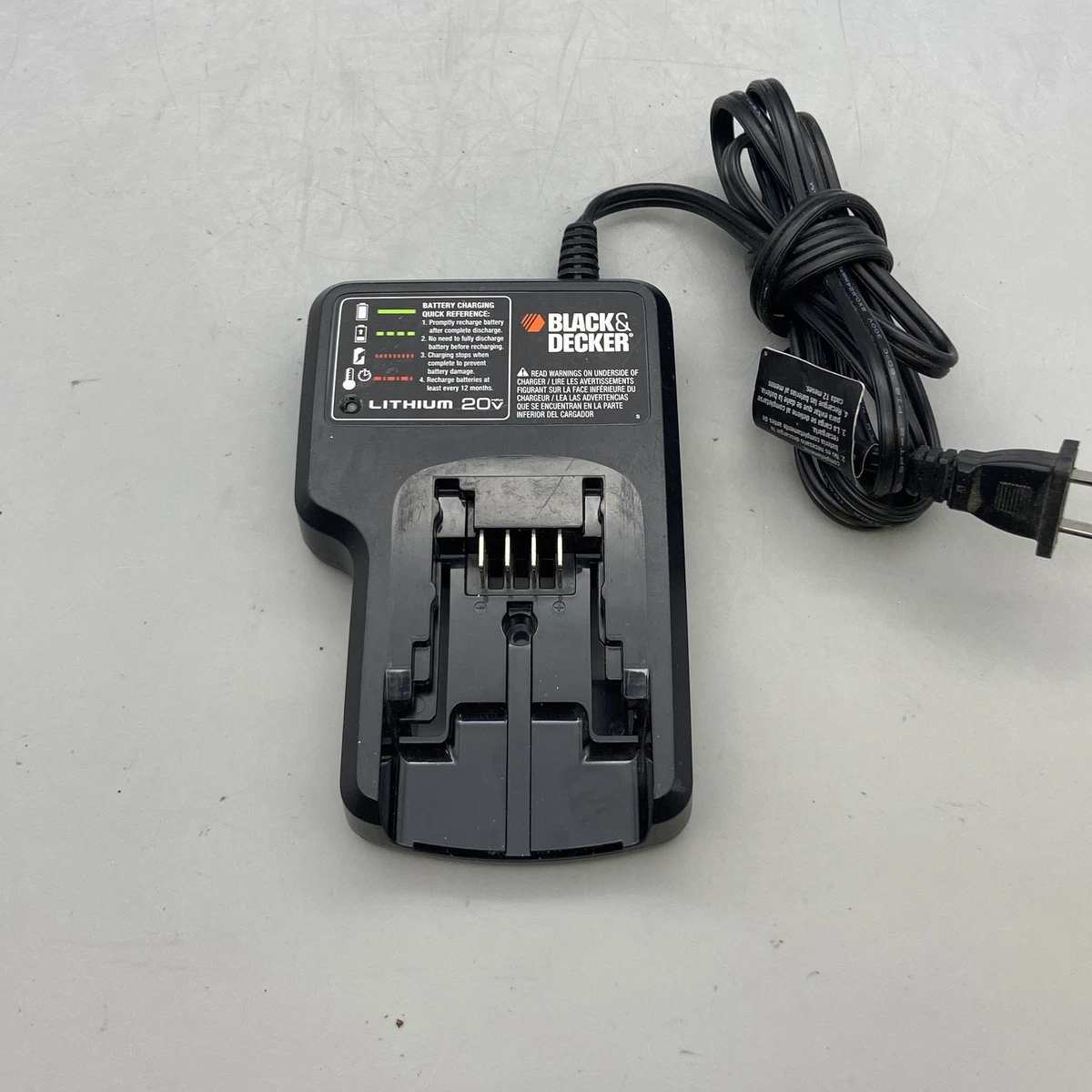 black decker LCS20 20v lithium charger