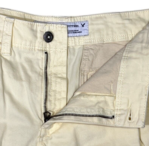 American Eagle Outfitters Shorts Mens Size 31 Pale Yellow Longboard Chino Casual - Picture 2 of 8