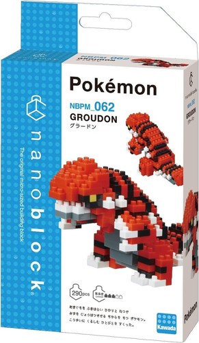 Kawada Nanoblock NBPM_062 Pokemon Groudon 290pcs - Foto 2 di 2